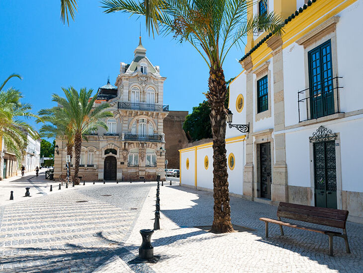 Centre ville de Faro au Portugal