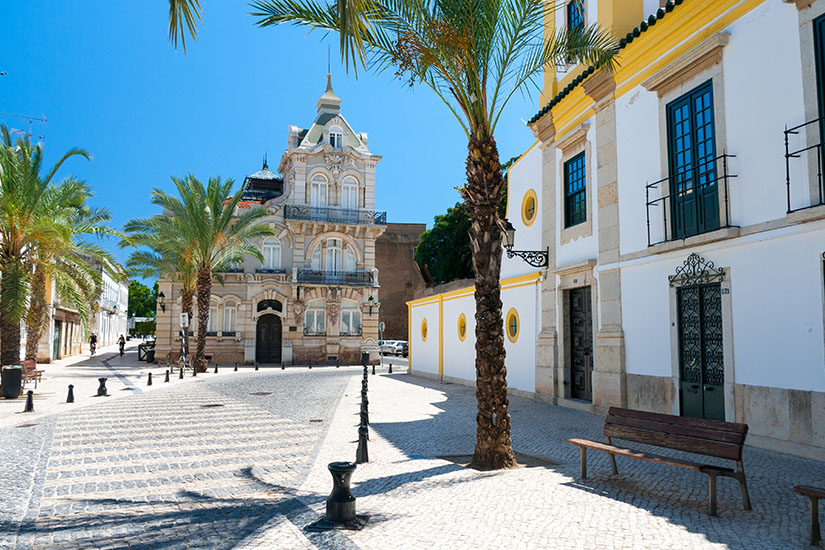 Centre ville de Faro au Portugal